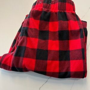Red and Black Plaid Pajama Pants